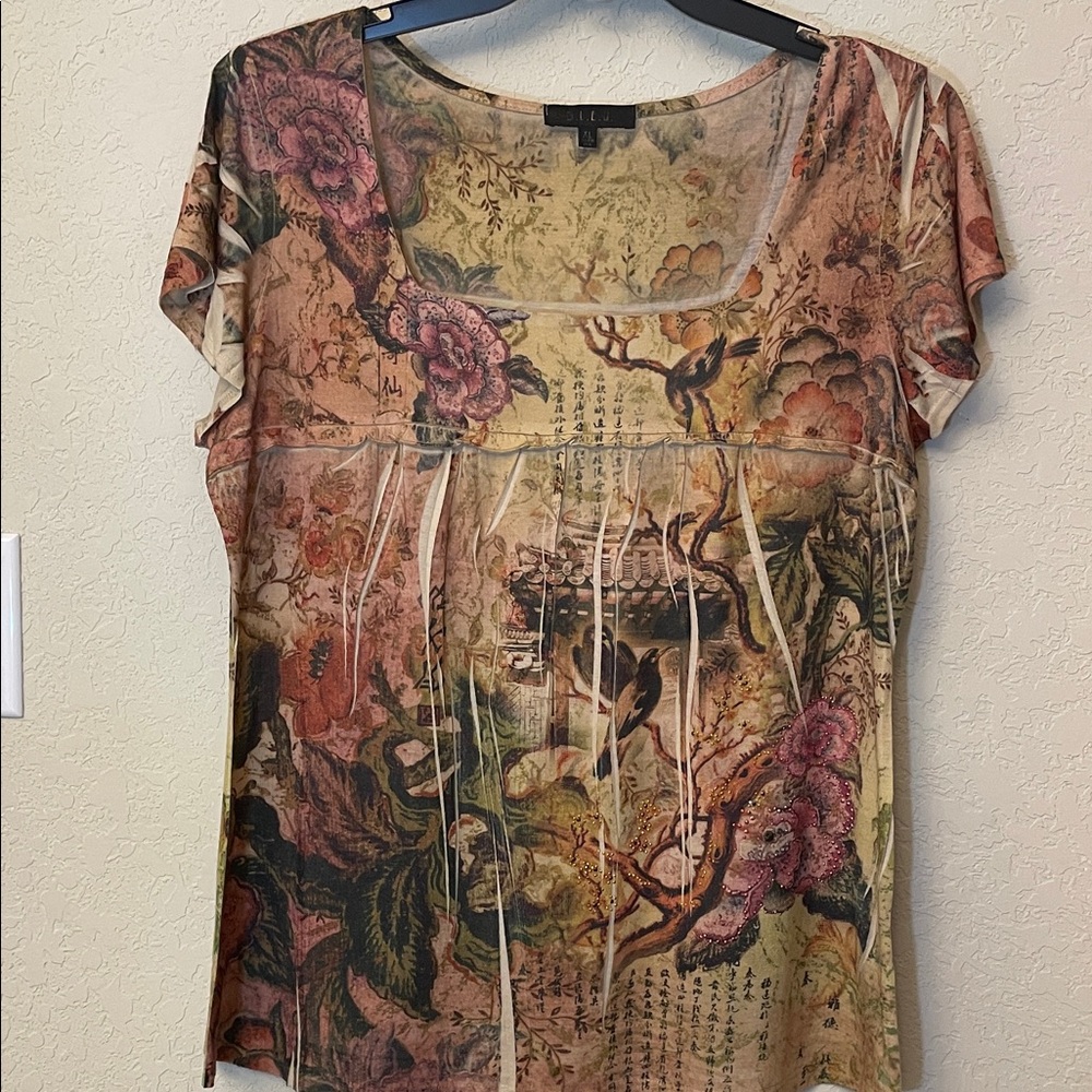 B.L.U.E. Multicolor Floral Blouse